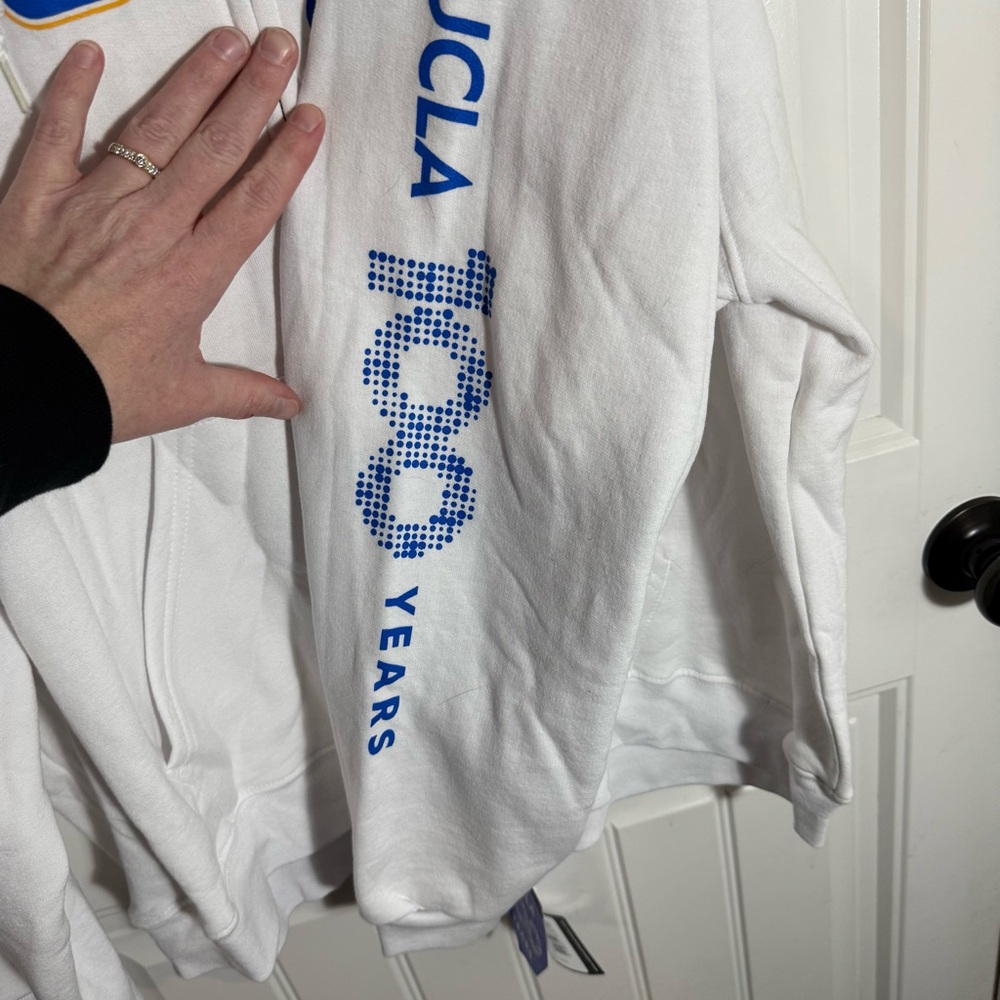 UCLA White Zip-Up Hoodie - Picture 6 of 8